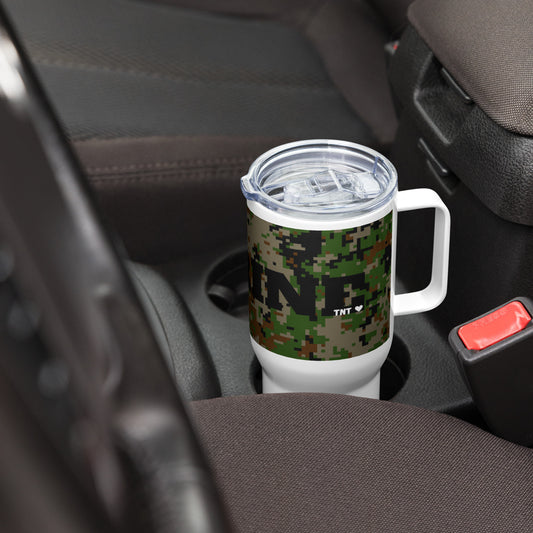 "Marine Auntie" 25oz. Travel mug with handle