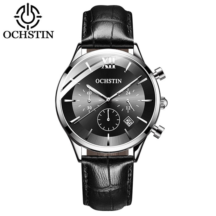 Mens Business Watches Top Brand Luxury Waterproof Chronograph
