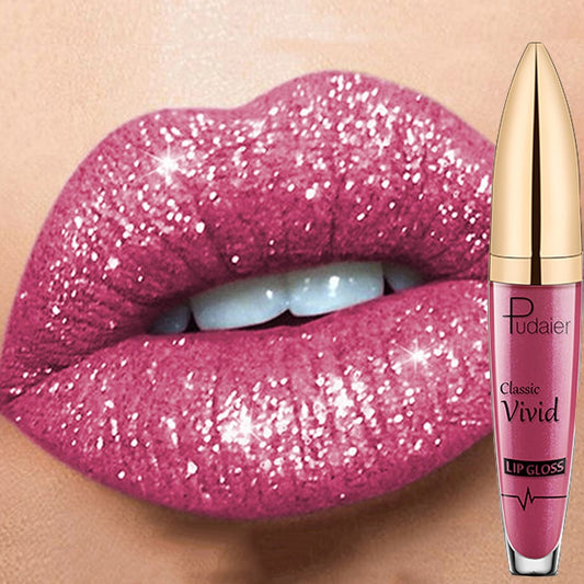 15 Colors Long Lasting Matte Glitter Liquid Shiny Lip Gloss
