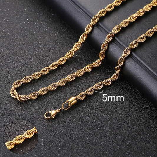 Cuban Rope Necklace for Men and Women
