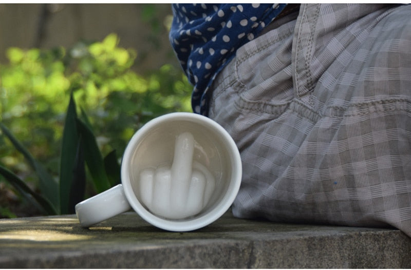 Copy of White Middle Finger Mug