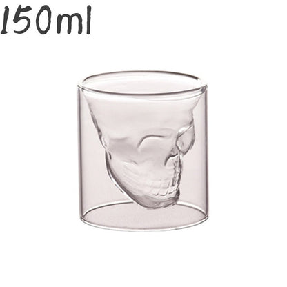 Transparent Skull Drink Glass