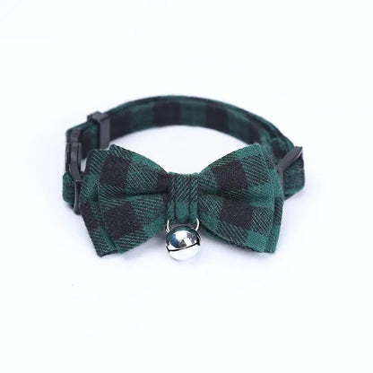 British Style Pet Collar with Bow Tie and Bell