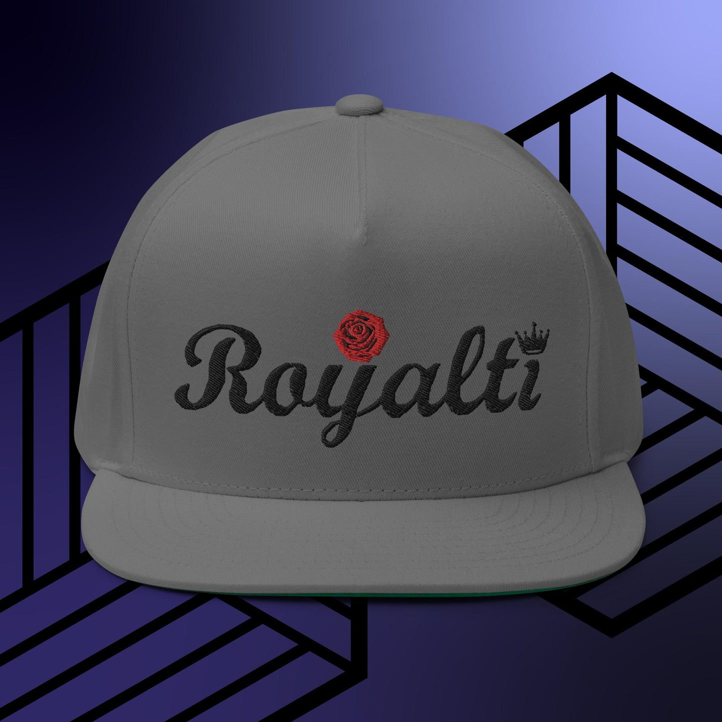 "Royalti' w/Rose Flat Bill Cap