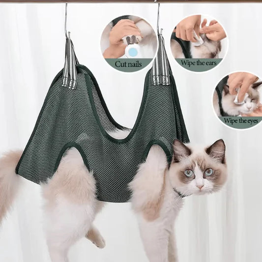Pet Grooming Nail Clipper Holder and Hammock for Cats/Dogs
