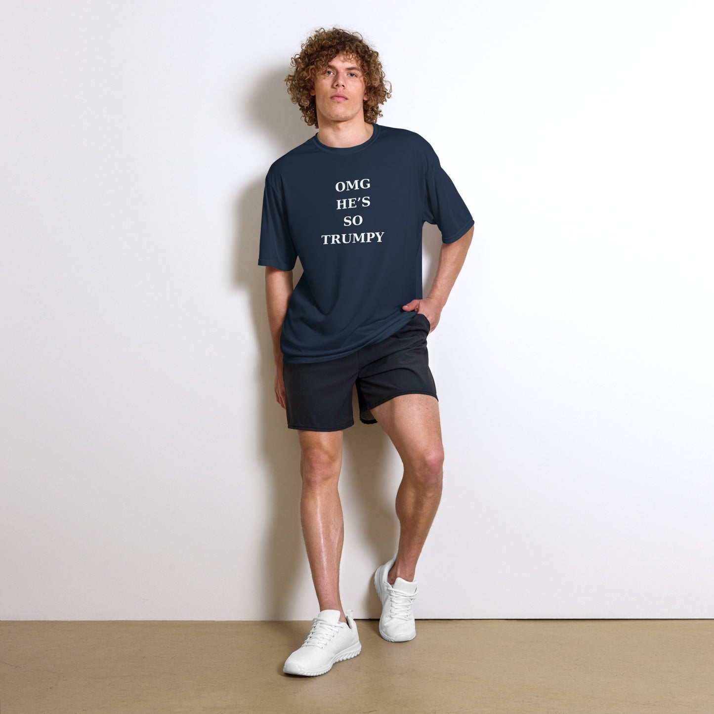 Unisex performance crew neck t-shirt (He Trumpy)