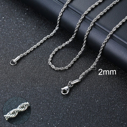 Cuban Rope Necklace for Men and Women