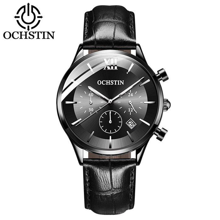 Mens Business Watches Top Brand Luxury Waterproof Chronograph