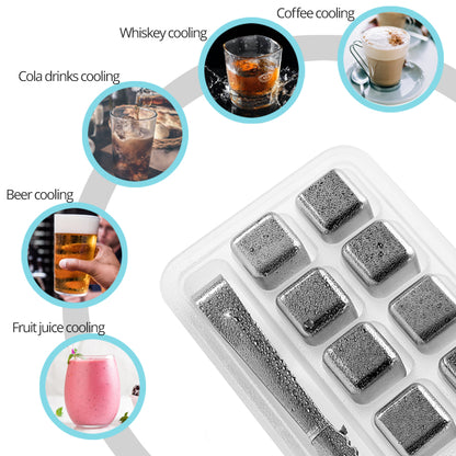 Chilling Stainless Ice Cubes