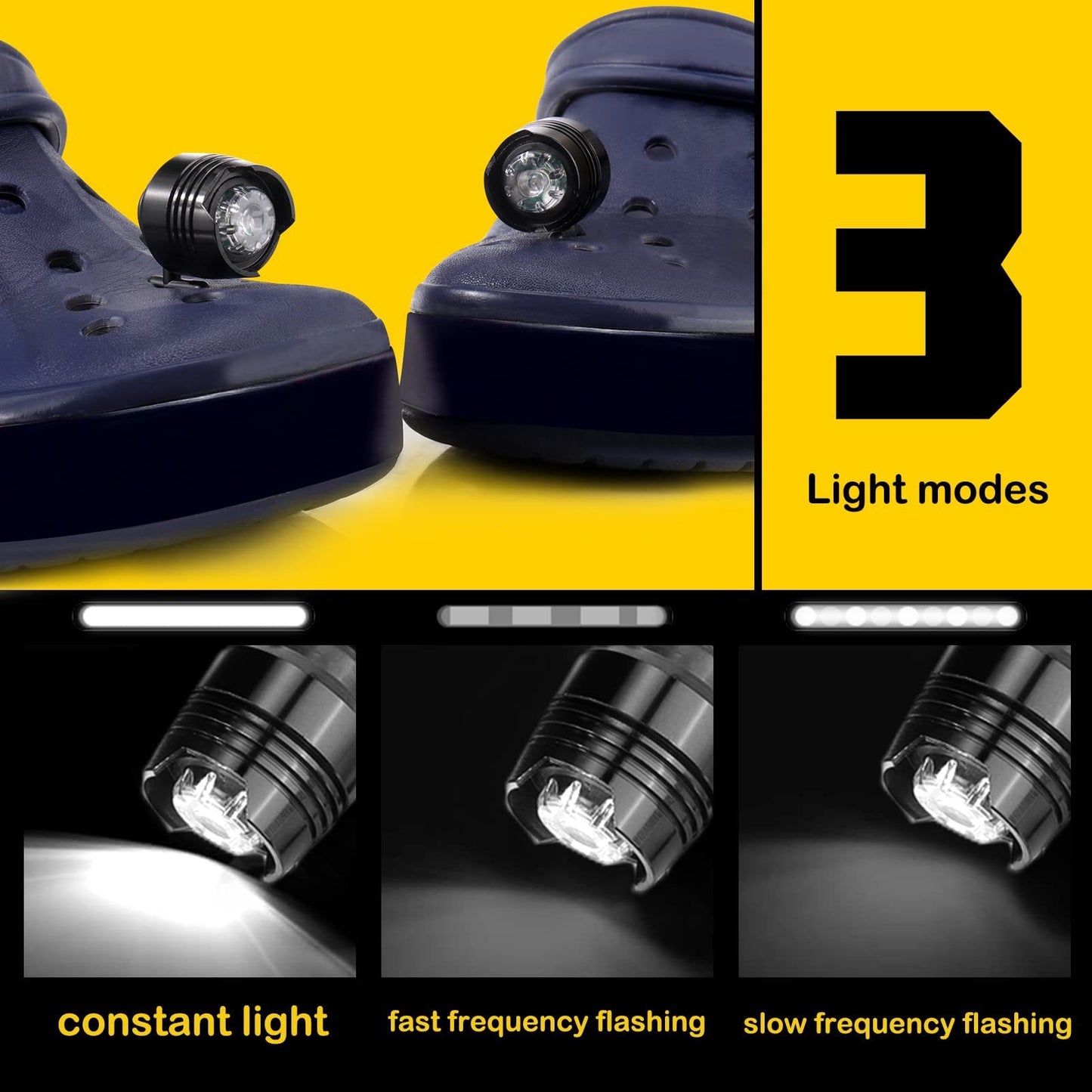 Headlights For Croc Lights Charms Accessories Decorations Shoe Charms Pin for Croc Fit Croc Charms Jeans Wholesale