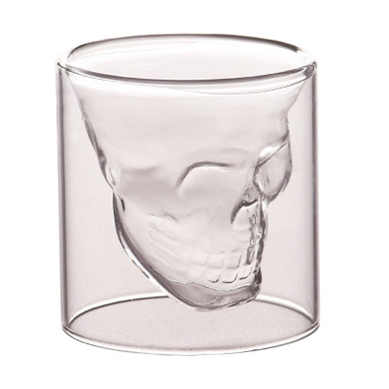 Transparent Skull Drink Glass