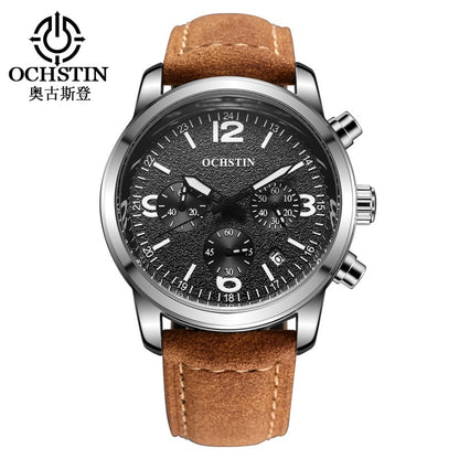 Mens Business Watches Top Brand Luxury Waterproof Chronograph