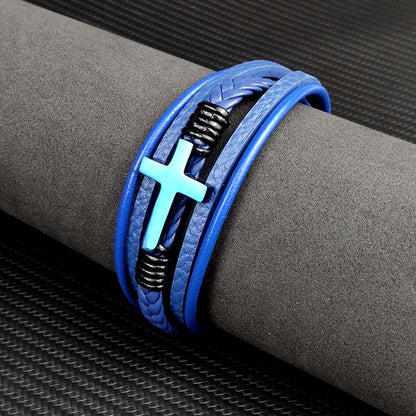 Men's Cross Bracelet