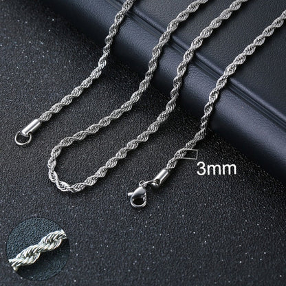 Cuban Rope Necklace for Men and Women