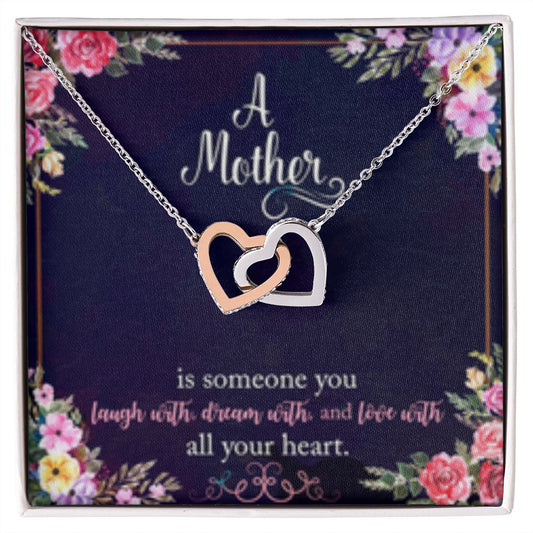 Interlocking Heart Necklace A Mother
