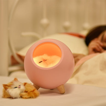 LED Cat Light USB Touch Night Light Bionic Cat Stepless Dimming Atmosphere