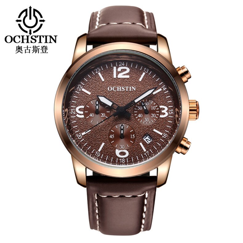 Mens Business Watches Top Brand Luxury Waterproof Chronograph