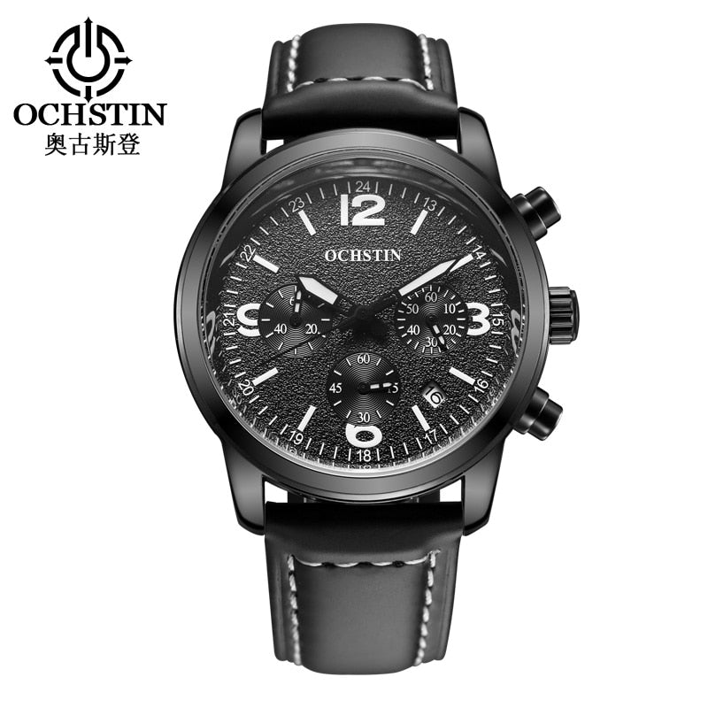 Mens Business Watches Top Brand Luxury Waterproof Chronograph