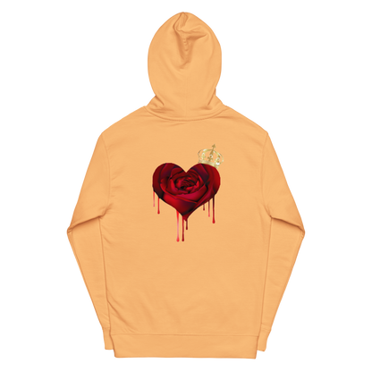 Unisex midweight "Royalti" hoodie w/Heart