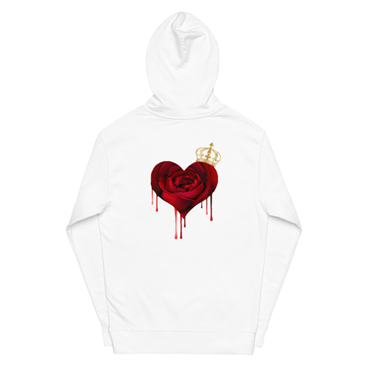 Unisex midweight "Royalti" hoodie w/Heart